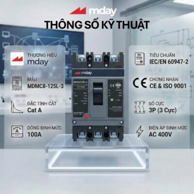 CB AC 100A – 3P – Hãng MDAY